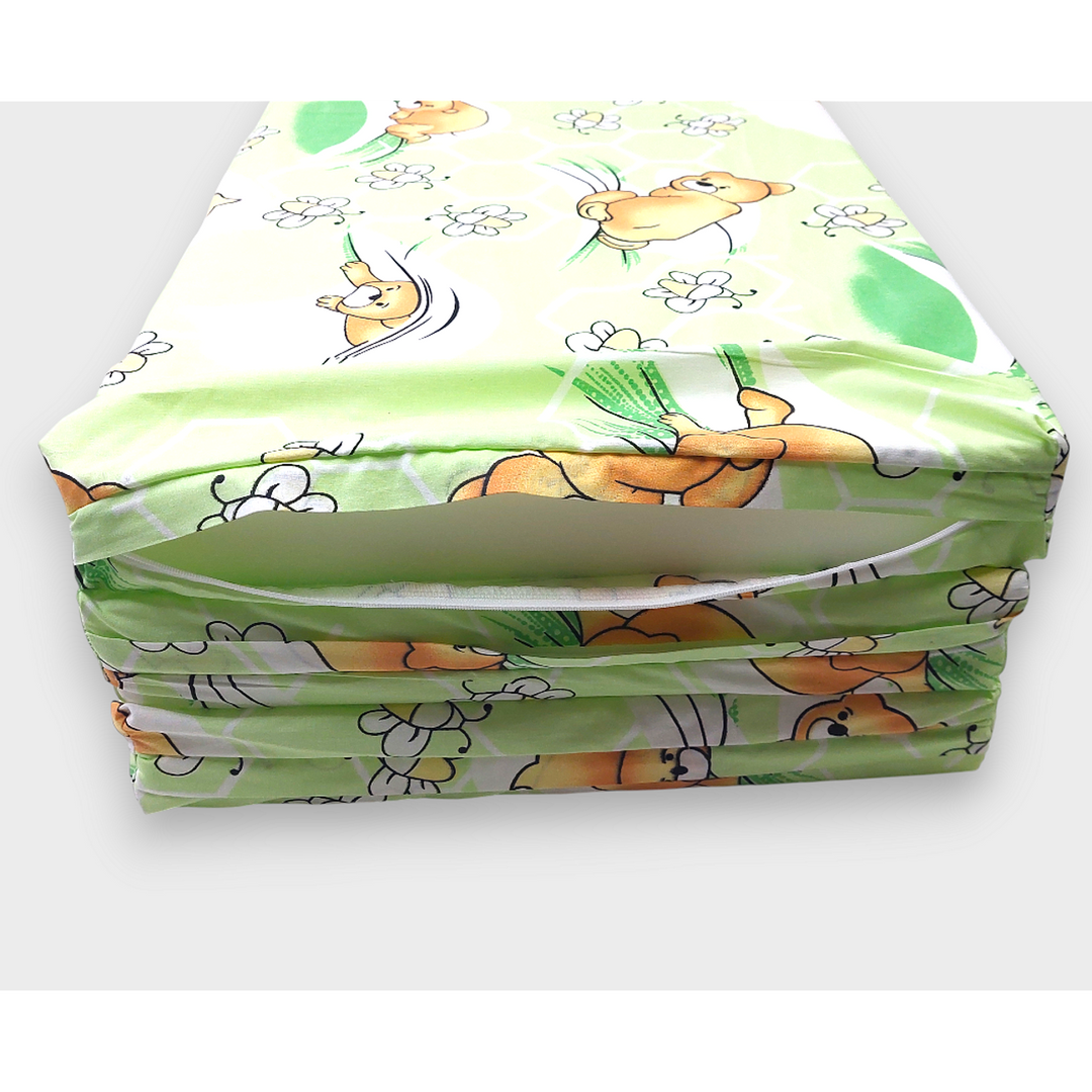 Rainy Бебешки сгъваем матрак 60х120 см. Мече с пчелички