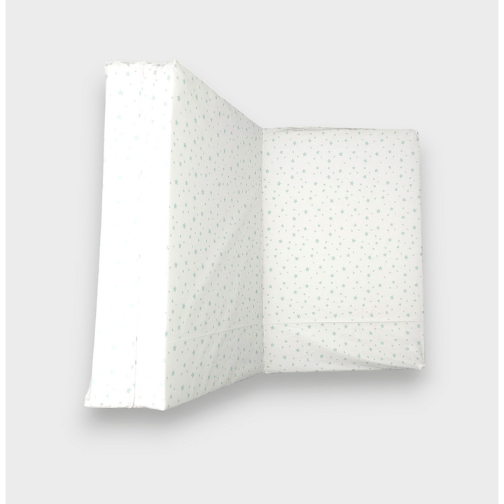 Rainy Бебешки сгъваем матрак 60х120 см. Мента звезди