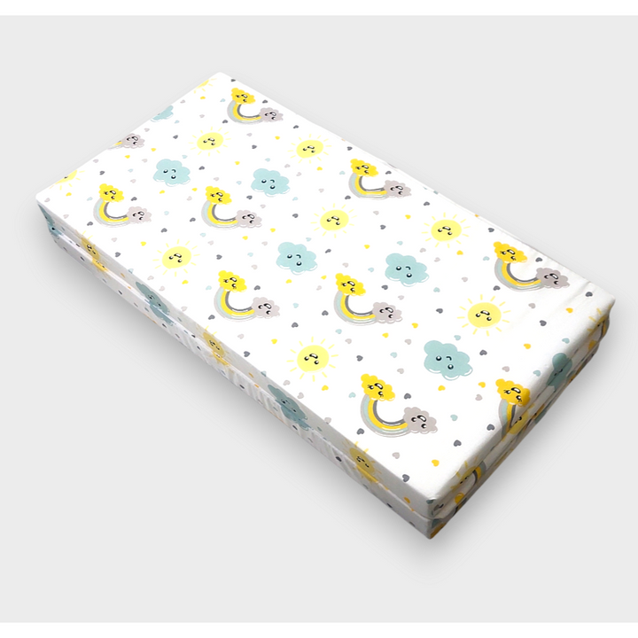 Rainy Бебешки сгъваем матрак 90х90 см. Дъга на облак