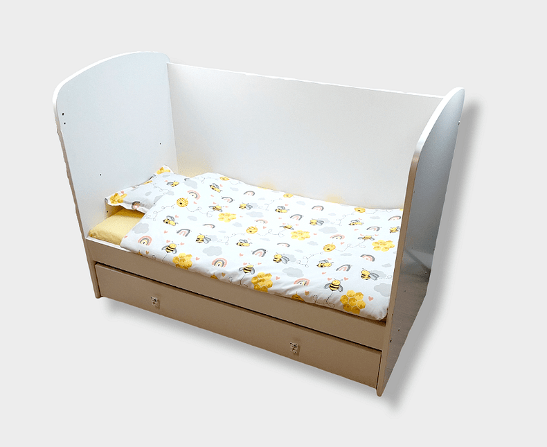 Rainy Бебешки спален комплект 4 части 60х120 см. Пчеличка