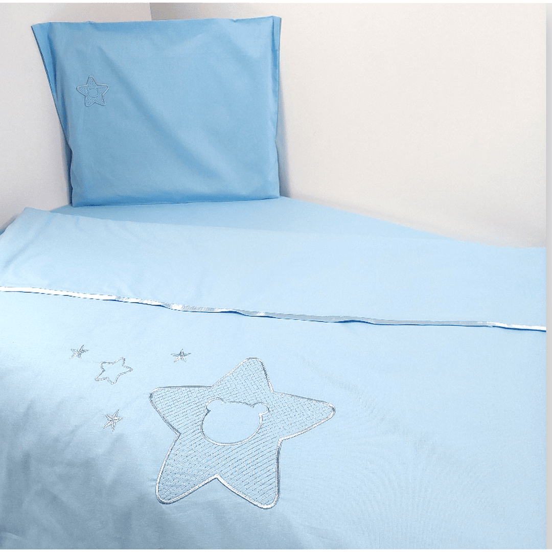 Rainy Бебешки спален комплект 3 части 60х120 см. Звезда с мече