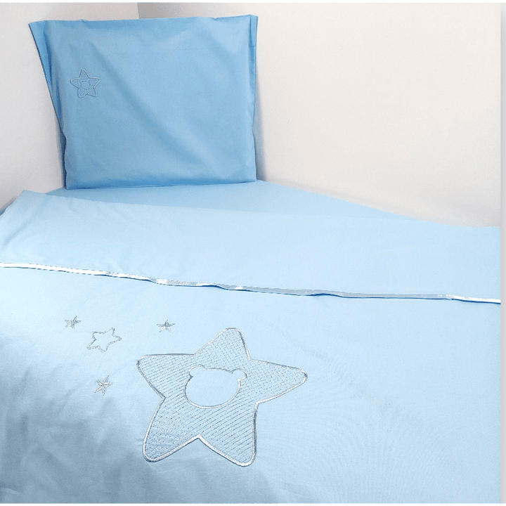 Rainy Бебешки спален комплект 3 части 60х120 см. Звезда с мече