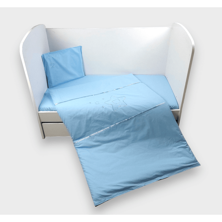 Rainy Бебешки спален комплект 3 части 60х120 см. Звезда с мече