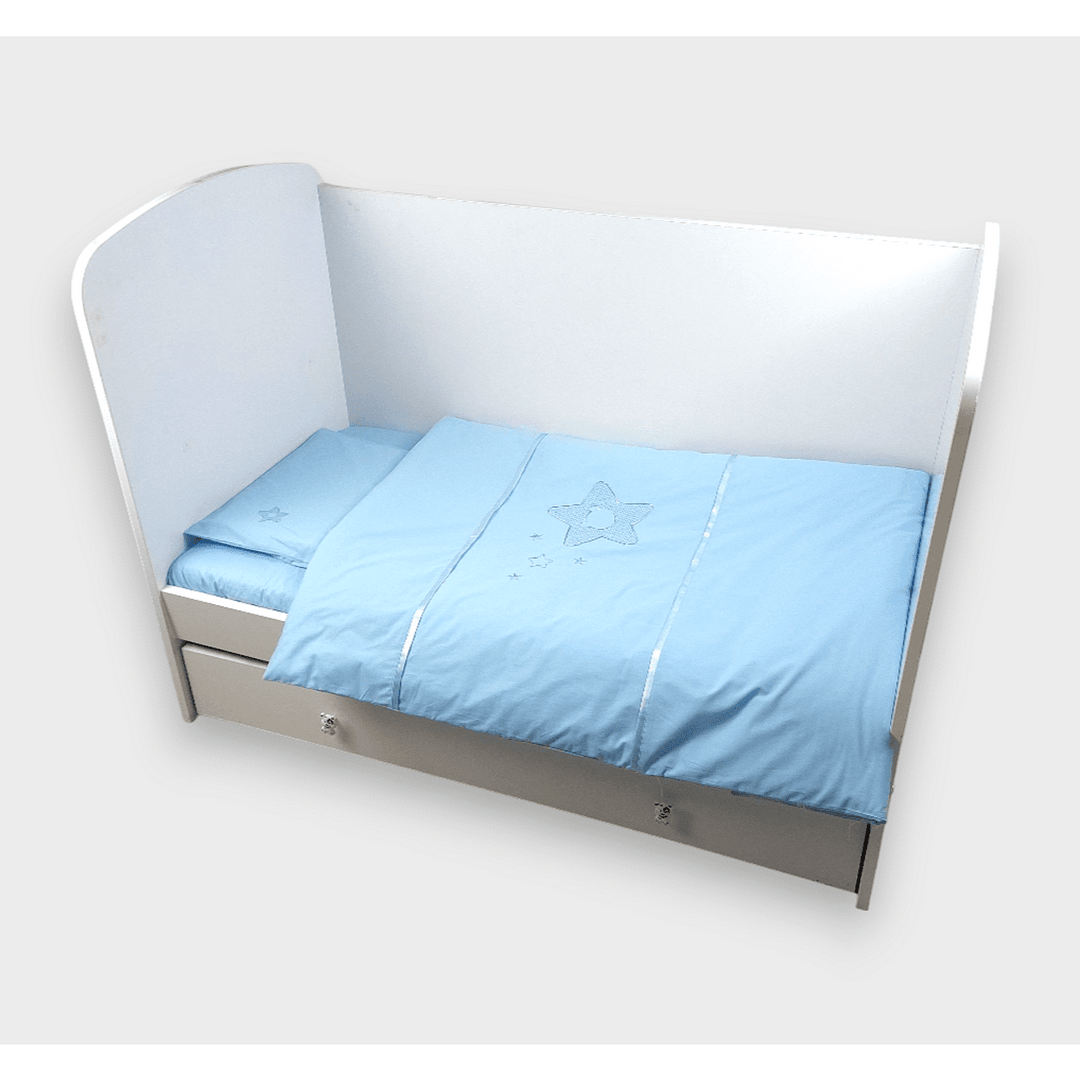 Rainy Бебешки спален комплект 3 части 60х120 см. Звезда с мече