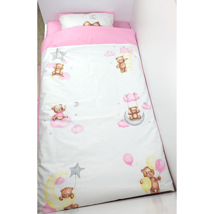 Rainy Бебешки спален комплект 3 части Baby Bear One size розов