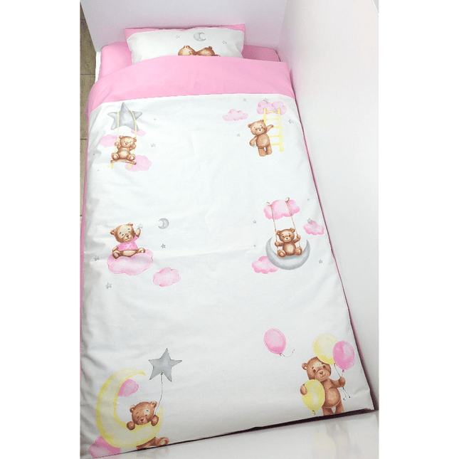 Rainy Бебешки спален комплект 3 части Baby Bear One size розов