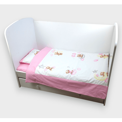 Rainy Бебешки спален комплект 3 части Baby Bear One size розов