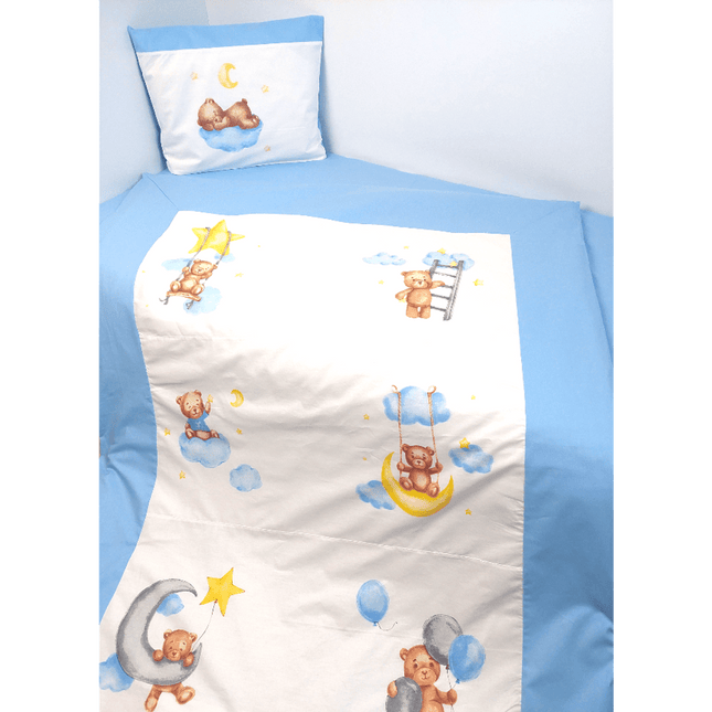 Rainy Бебешки спален комплект 3 части Baby Bear One size син