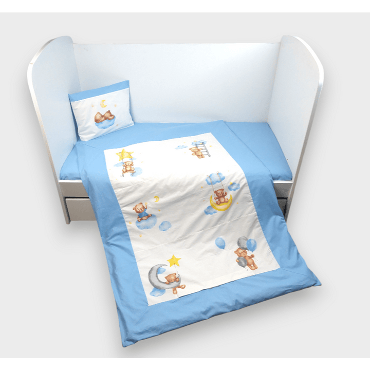 Rainy Бебешки спален комплект 3 части Baby Bear One size син