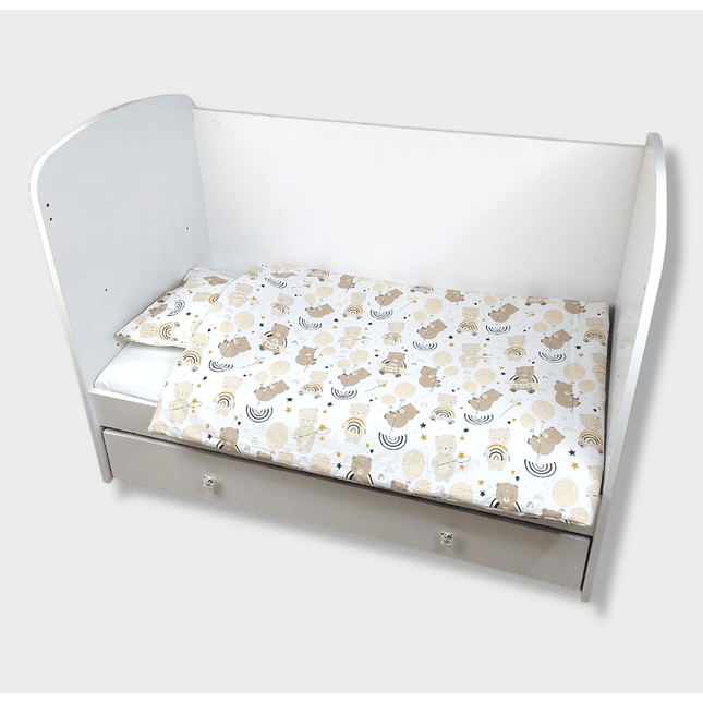 Rainy Бебешки спален комплект 4 части 60х120 см. Мече с балони