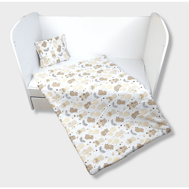 Rainy Бебешки спален комплект 4 части 60х120 см. Мече с балони