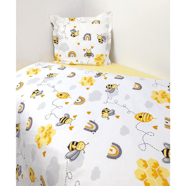 Rainy Бебешки спален комплект 4 части 60х120 см. Пчеличка