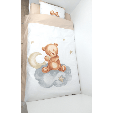 Rainy Бебешки спален комплект 5 части Baby Bear One size бежов