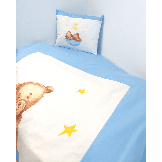 Rainy Бебешки спален комплект 5 части Baby Bear One size син