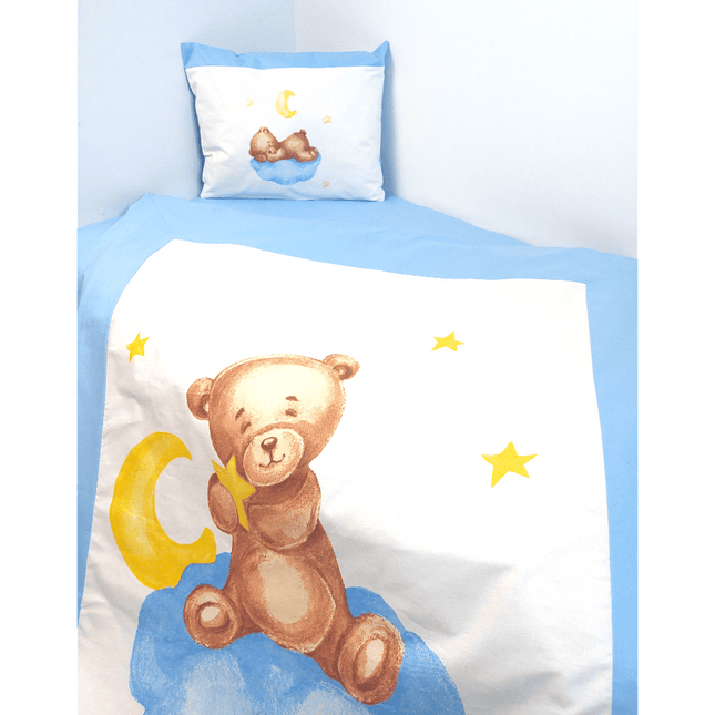 Rainy Бебешки спален комплект 5 части Baby Bear One size син