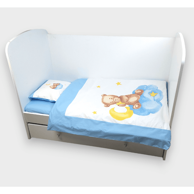 Rainy Бебешки спален комплект 5 части Baby Bear One size син
