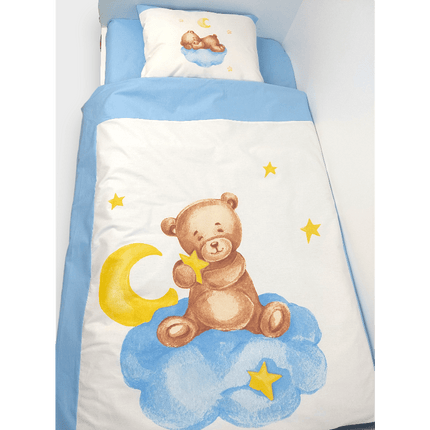 Rainy Бебешки спален комплект 5 части Baby Bear One size син