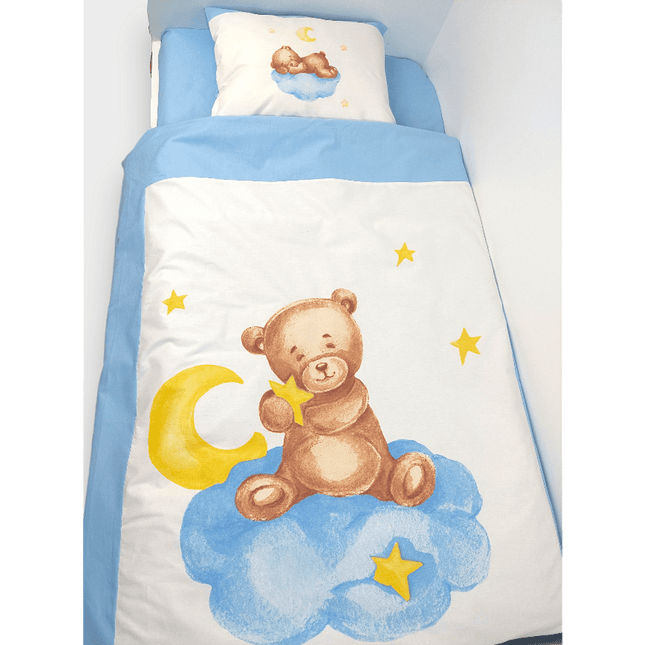 Rainy Бебешки спален комплект 5 части Baby Bear One size син