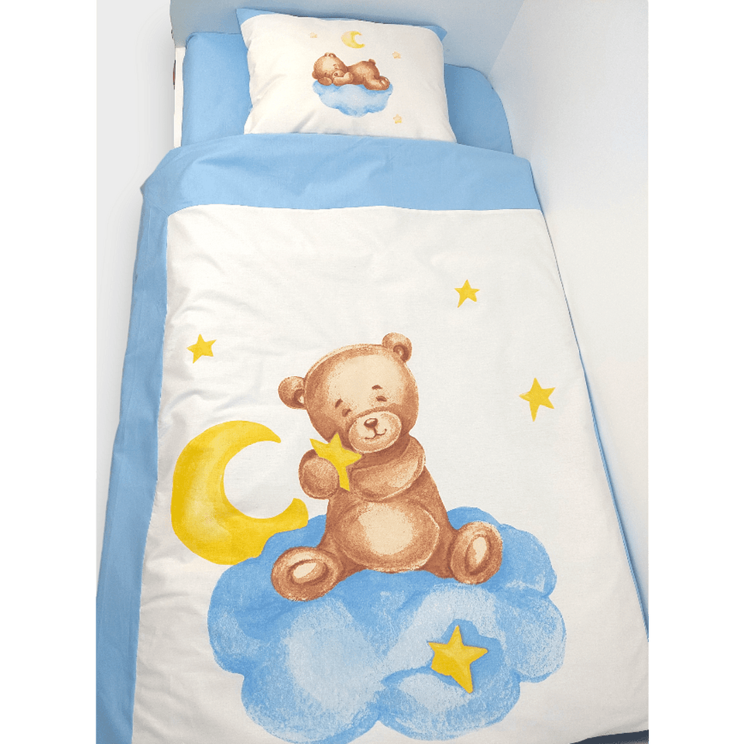 Rainy Бебешки спален комплект 5 части Baby Bear One size син