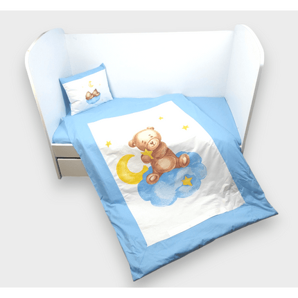 Rainy Бебешки спален комплект 5 части Baby Bear One size син