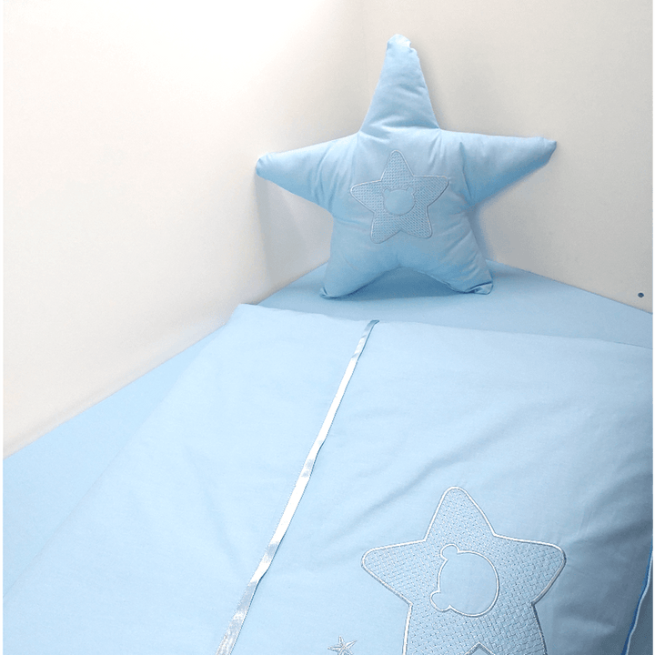 Rainy Бебешки спален комплект 6 части 60х120 см. Звезда с мече