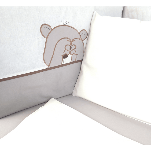 Rainy Бебешки спален комплект 6 части с обиколник 70х140 см. Love Bear