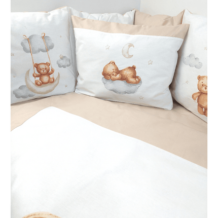 Rainy Бебешки спален комплект 7 части Baby Bear One size бежов