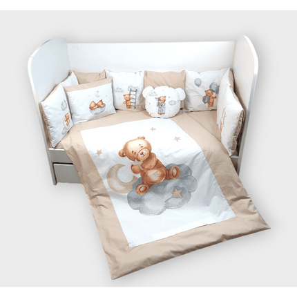 Rainy Бебешки спален комплект 7 части Baby Bear One size бежов