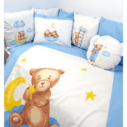 Rainy Бебешки спален комплект 7 части Baby Bear One size син
