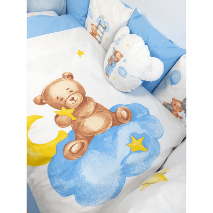Rainy Бебешки спален комплект 7 части Baby Bear One size син