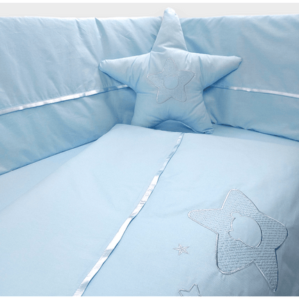 Rainy Бебешки спален комплект за мини кошара и люлка Сърце с мече