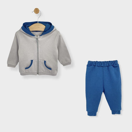 Rainy Бебешки спортен комплект 2 части топло какао/син океан 62-80 см.