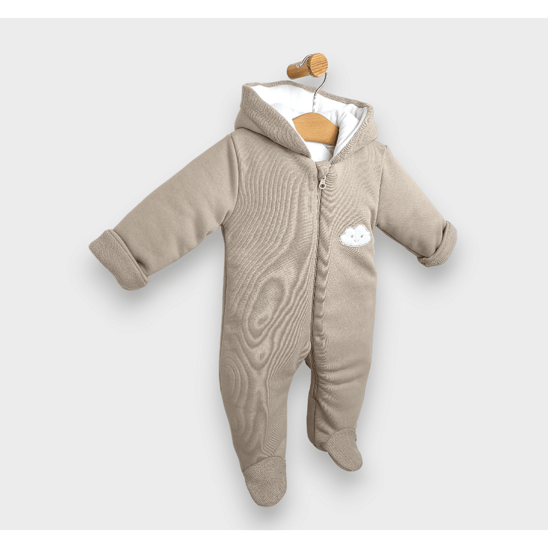 Rainy Бебешки ватиран гащеризон Облаче 56 - 80 см. бежов