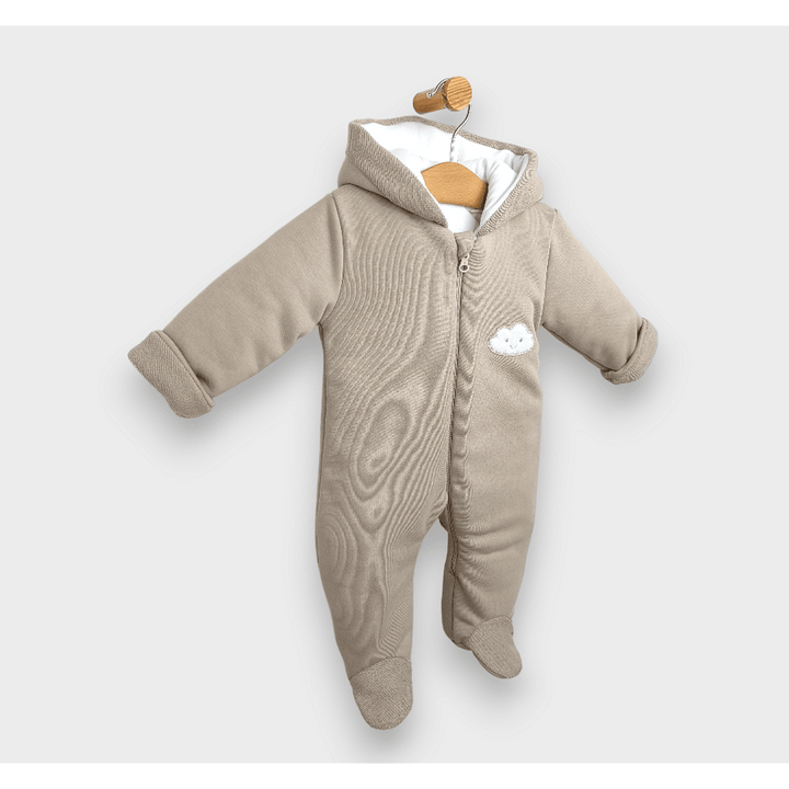 Rainy Бебешки ватиран гащеризон Облаче 56 - 80 см. бежов