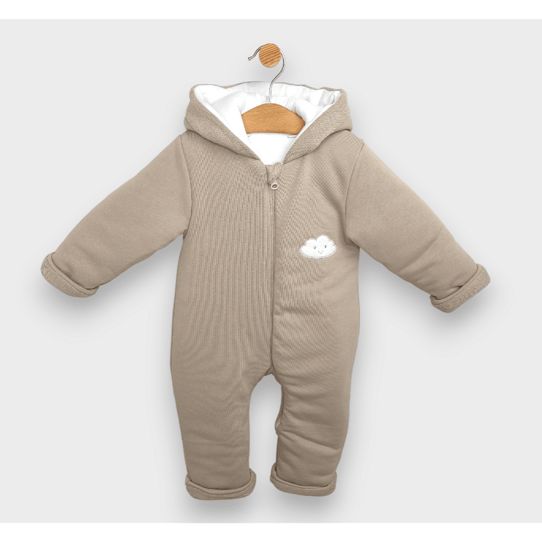 Rainy Бебешки ватиран гащеризон Облаче 56 - 80 см. бежов