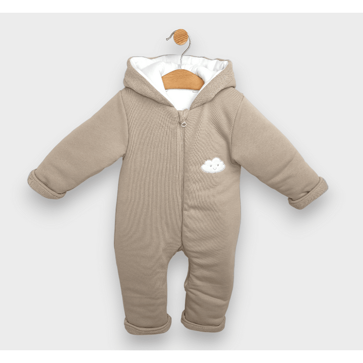 Rainy Бебешки ватиран гащеризон Облаче 56 - 80 см. бежов