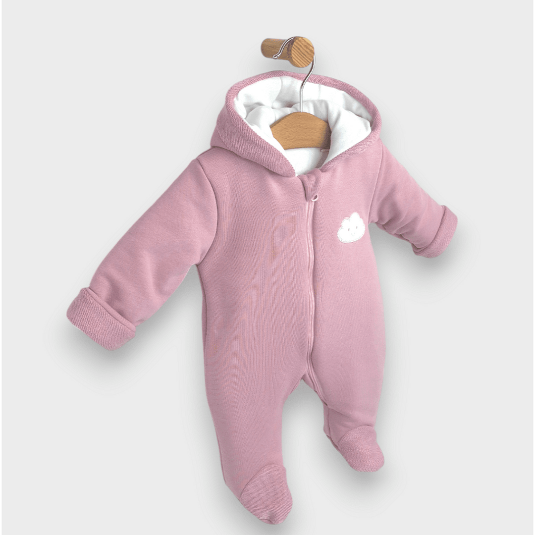 Rainy Бебешки ватиран гащеризон Облаче 56 - 80 см. лилав