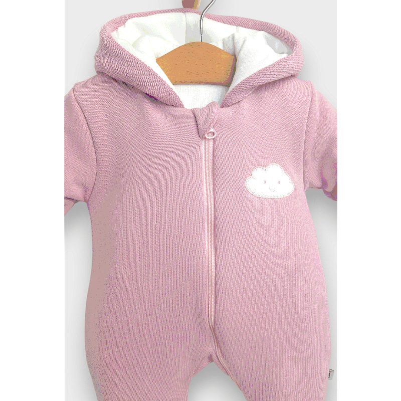 Rainy Бебешки ватиран гащеризон Облаче 56 - 80 см. лилав