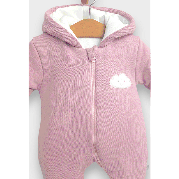 Rainy Бебешки ватиран гащеризон Облаче 56 - 80 см. лилав