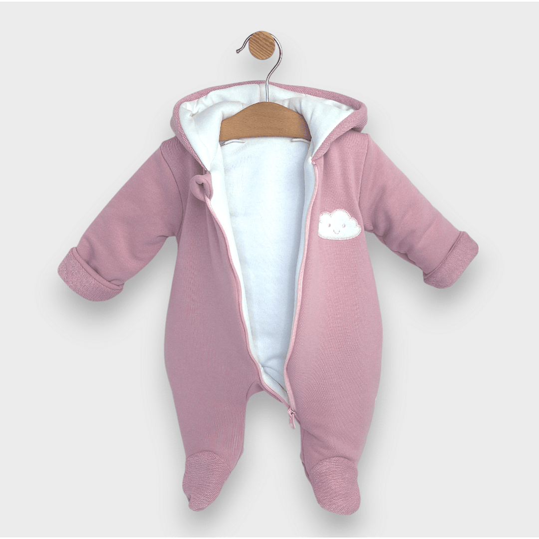 Rainy Бебешки ватиран гащеризон Облаче 56 - 80 см. лилав