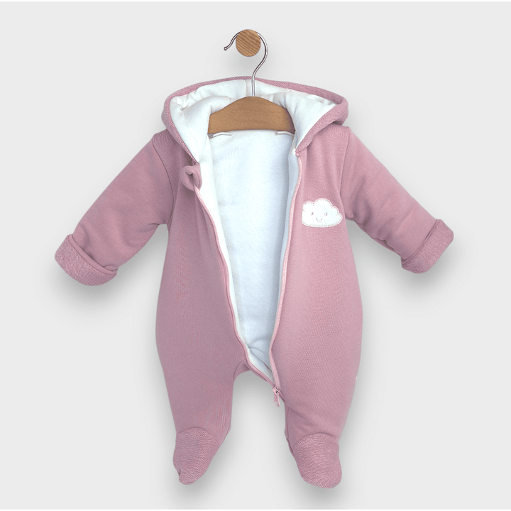 Rainy Бебешки ватиран гащеризон Облаче 56 - 80 см. лилав