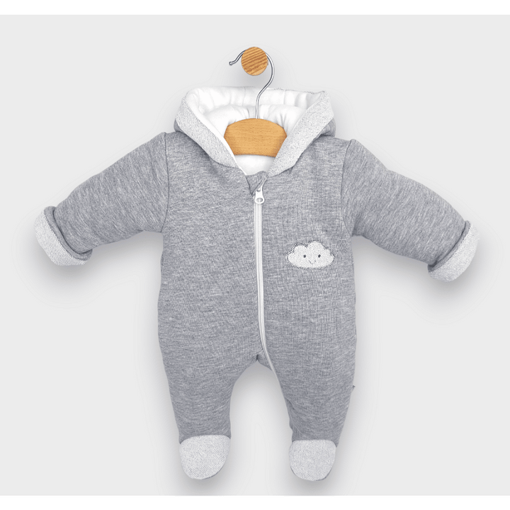 Rainy Бебешки ватиран гащеризон Облаче 56 - 80 см. сив