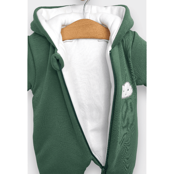 Rainy Бебешки ватиран гащеризон Облаче 56 - 80 см. зелен