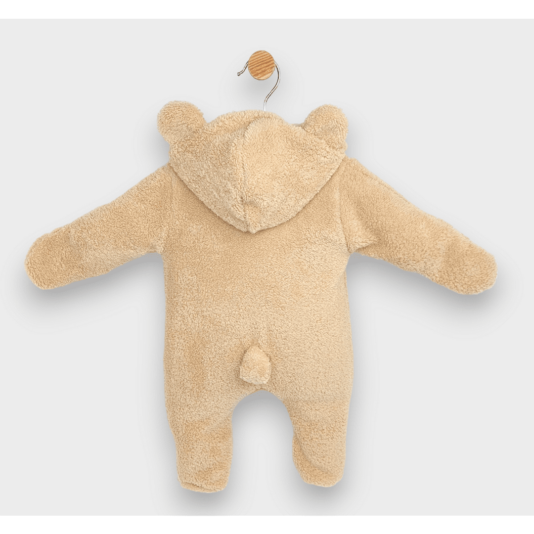 Rainy Бебешки зимен гащеризон Мече 48-80см бежов