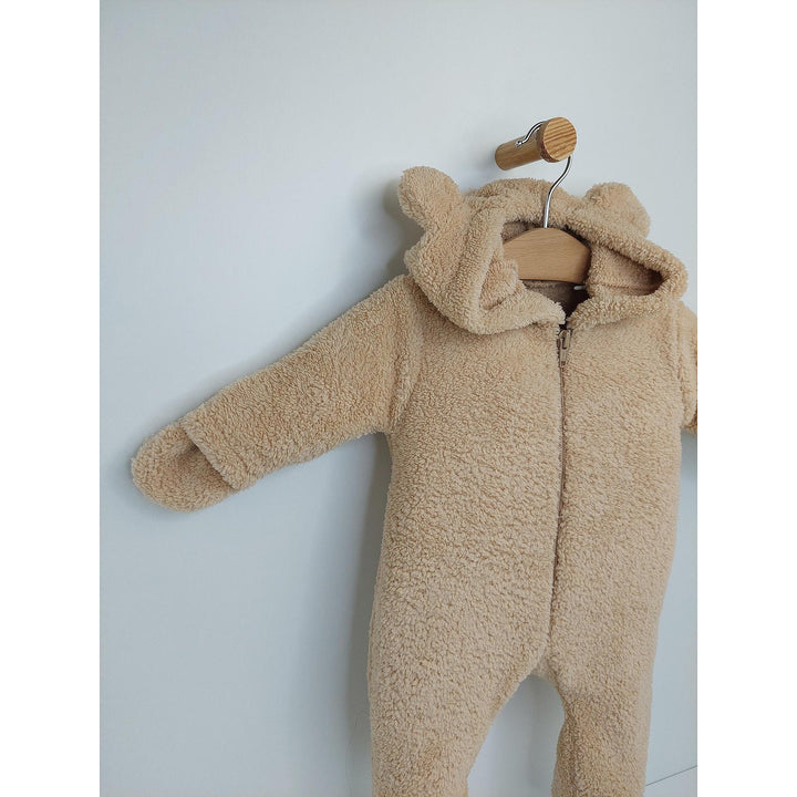 Rainy Бебешки зимен гащеризон Мече 48-80см бежов