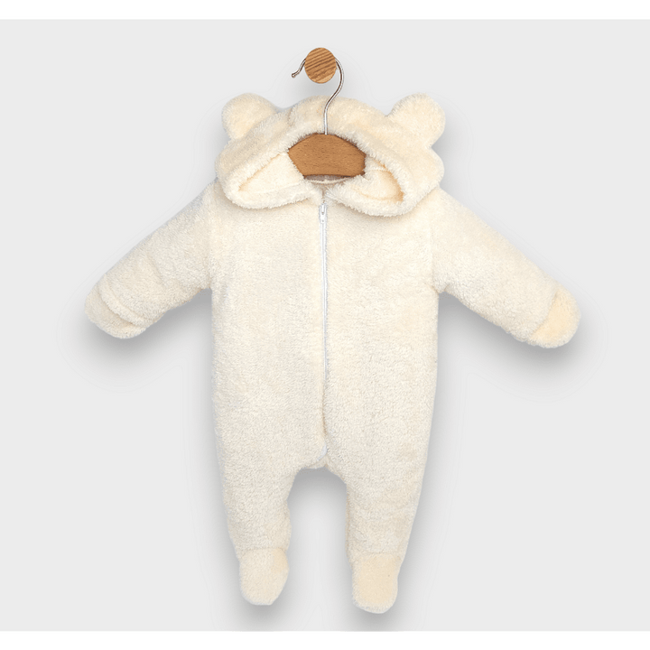 Rainy Бебешки зимен гащеризон Мече 48-80см екрю