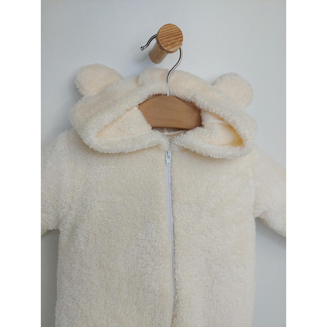 Rainy Бебешки зимен гащеризон Мече 48-80см екрю