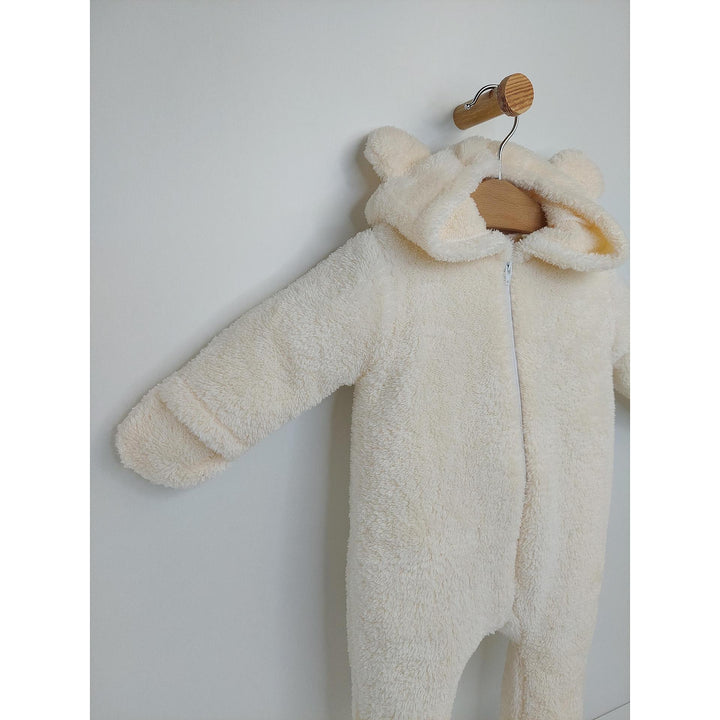 Rainy Бебешки зимен гащеризон Мече 48-80см екрю