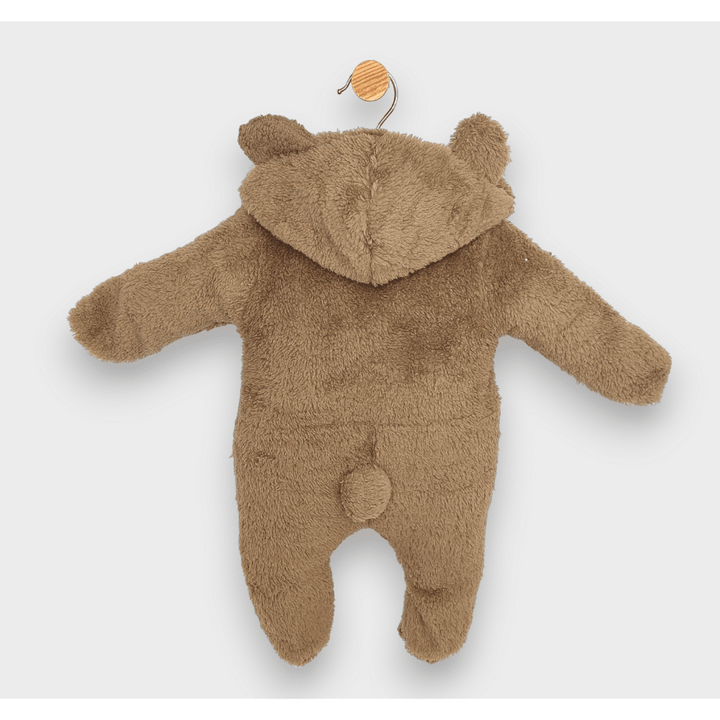 Rainy Бебешки зимен гащеризон Мече 48-80см кафяв