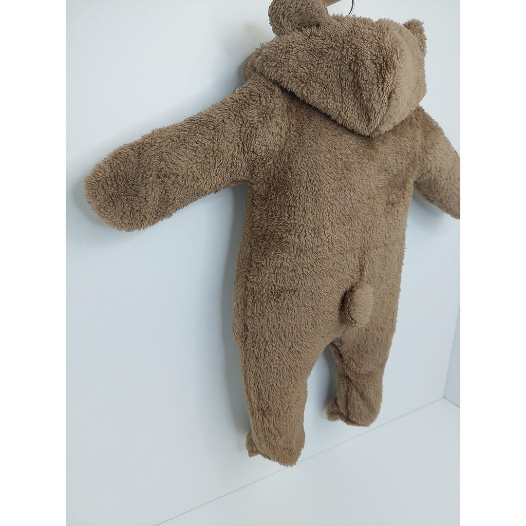 Rainy Бебешки зимен гащеризон Мече 48-80см кафяв